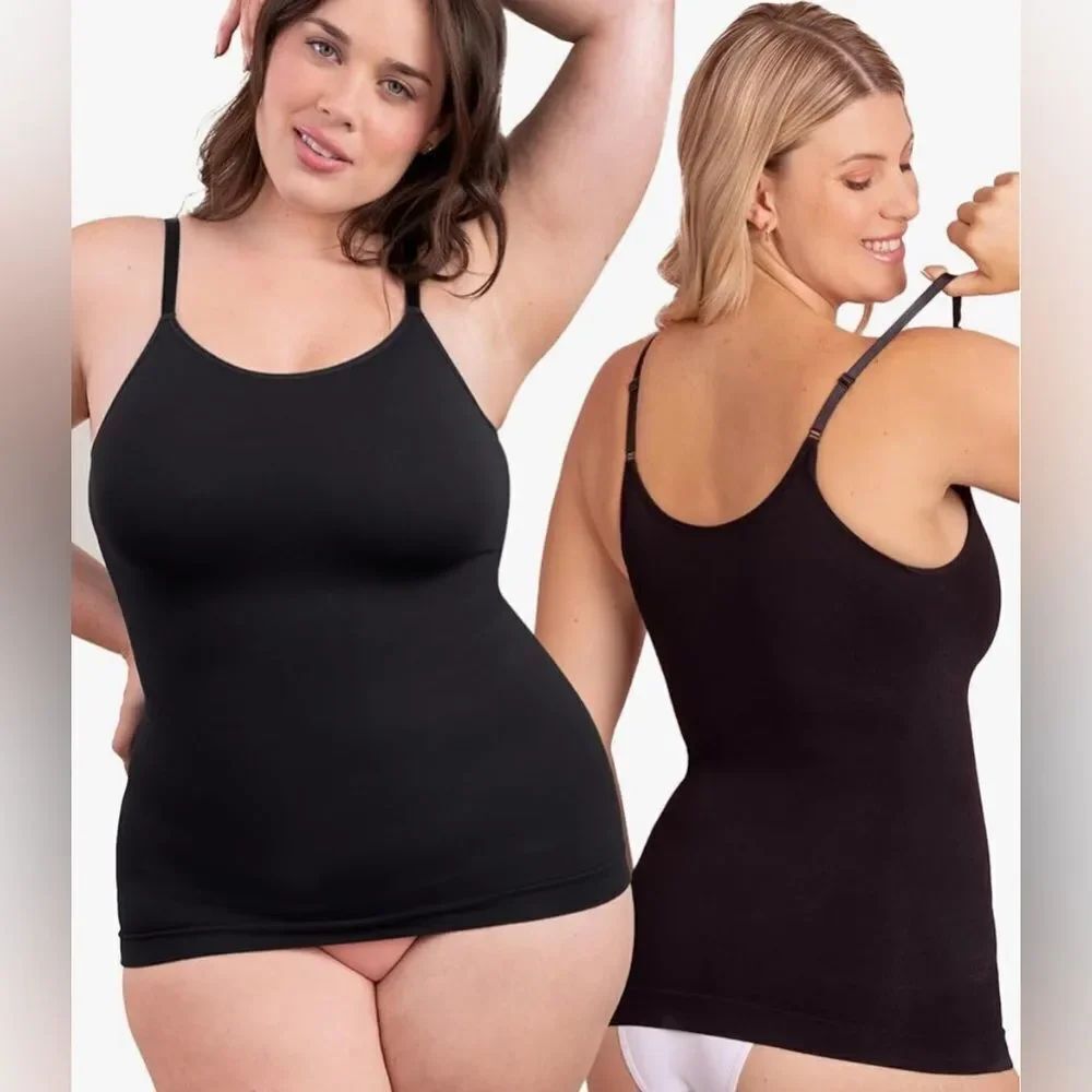 Shapermint Empetur Shapewear Cami Black XL Like New Condition
